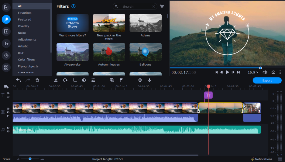 Videopad Video Editor Technology, Video Editing Software, Movavi